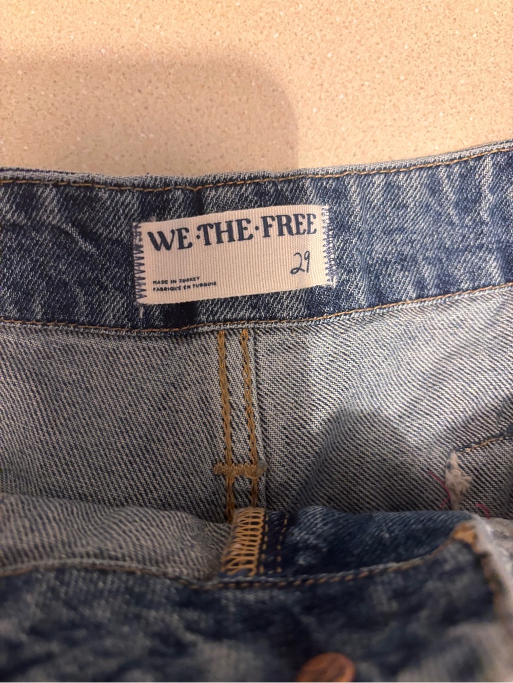 We The Free light blue denim jeans - classic wash